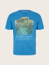 Majica s ljetnim printom - Plava_3135407