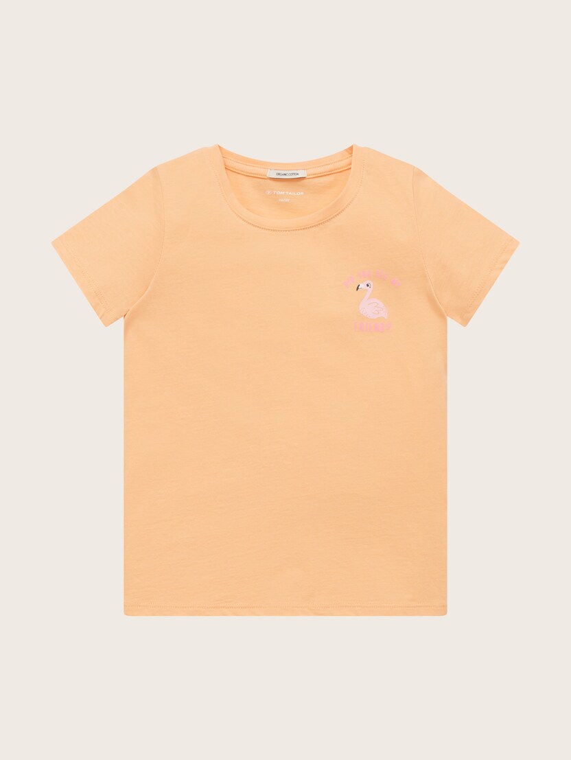 Majica s poletnim potiskom - Oranžna_4728816