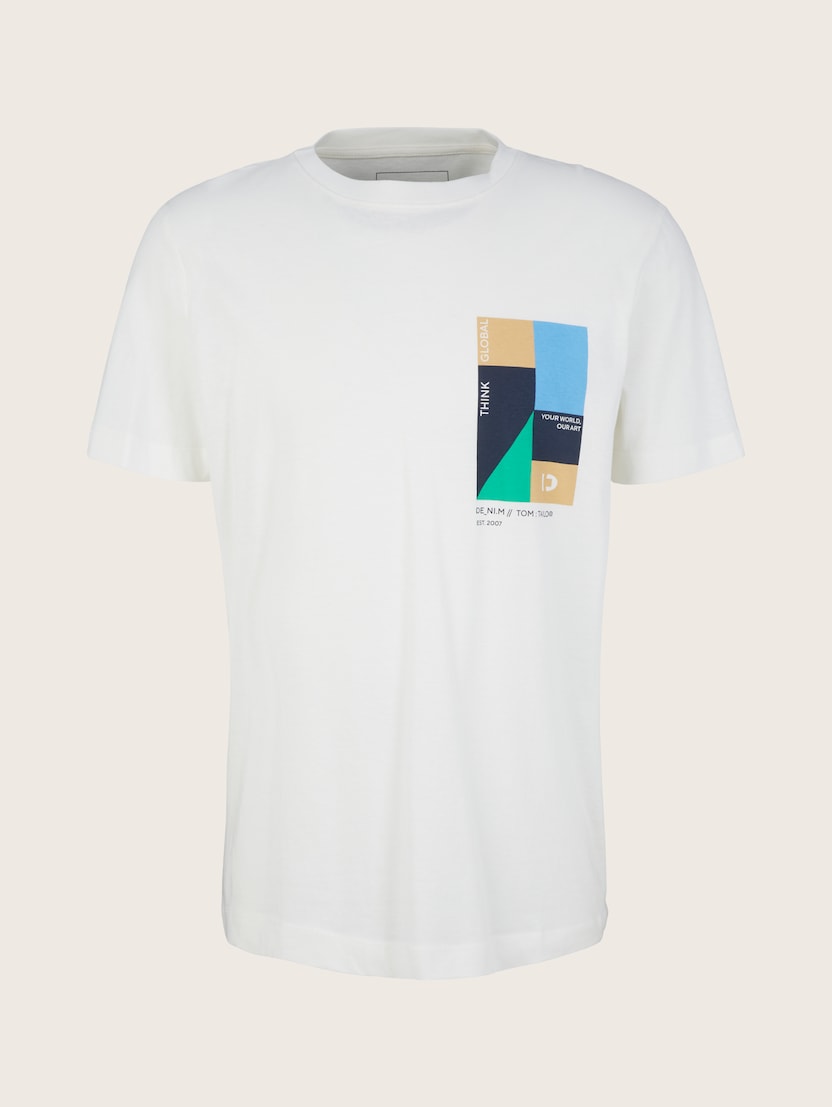 Majica s printom - Bijela-1035582-12906-14