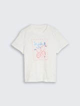 Tricou cu imprimeu - Alb_3978485