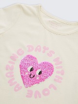 Tricou cu imprimeu - Alb_442415