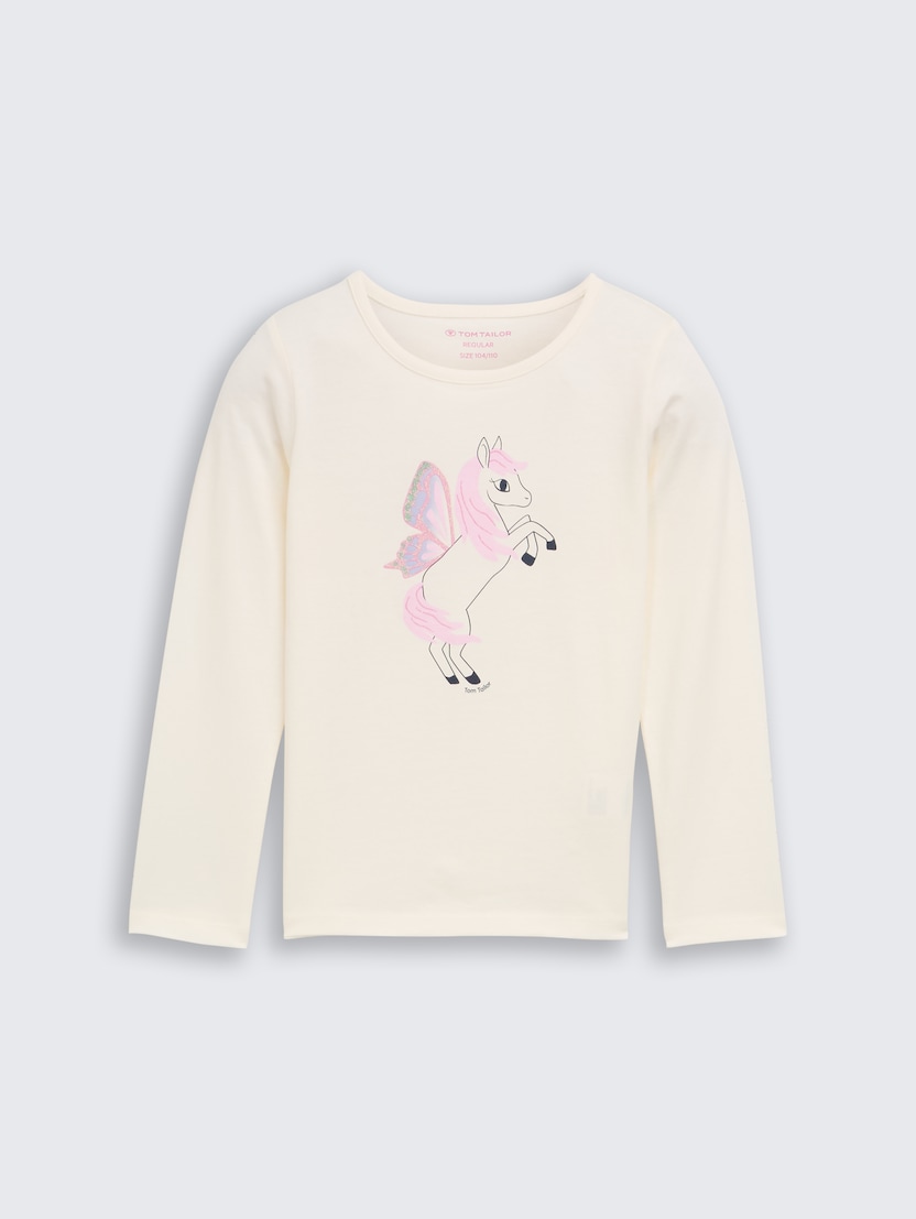 Tricou cu imprimeu - Alb-1047428-12906-16