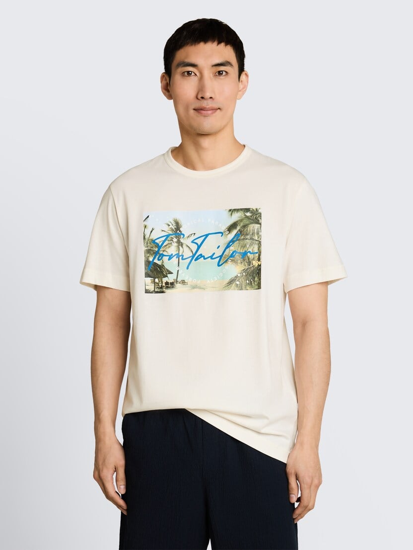 Tricou cu imprimeu - Alb_8020147