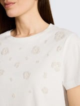 Tricou cu imprimeu - Bej_4719216