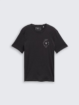 Tricou cu imprimeu - Negru_6493649