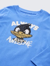 Majica s printom - Plava_2138792