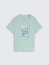 Tricou cu imprimeu - Albastru_2263889