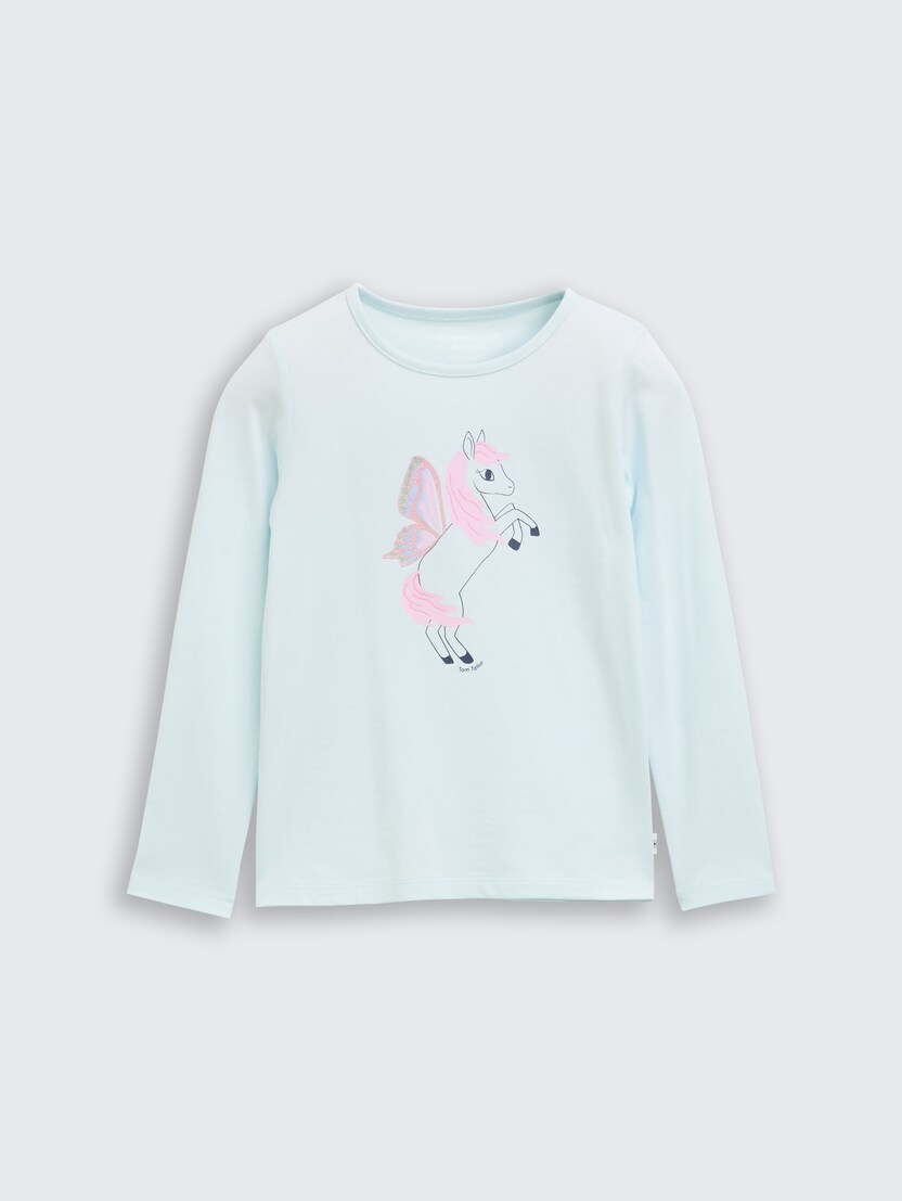 Tricou cu imprimeu - Albastru-1047428-38340-16