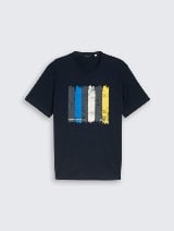 Tricou cu imprimeu - Albastru_260474