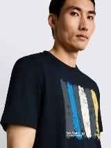 Tricou cu imprimeu - Albastru_260474