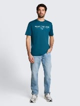Tricou cu imprimeu - Albastru_3577118