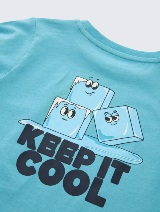 Majica s printom - Plava_5572030