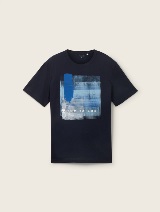 Majica s potiskom - Modra_560651