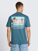 Tricou cu imprimeu - Albastru_6244716