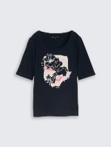 Tricou cu imprimeu - Albastru_7140746