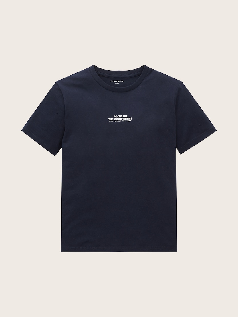 Majica s potiskom - Modra_8025322