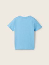 Majica s potiskom - Modra_8625452