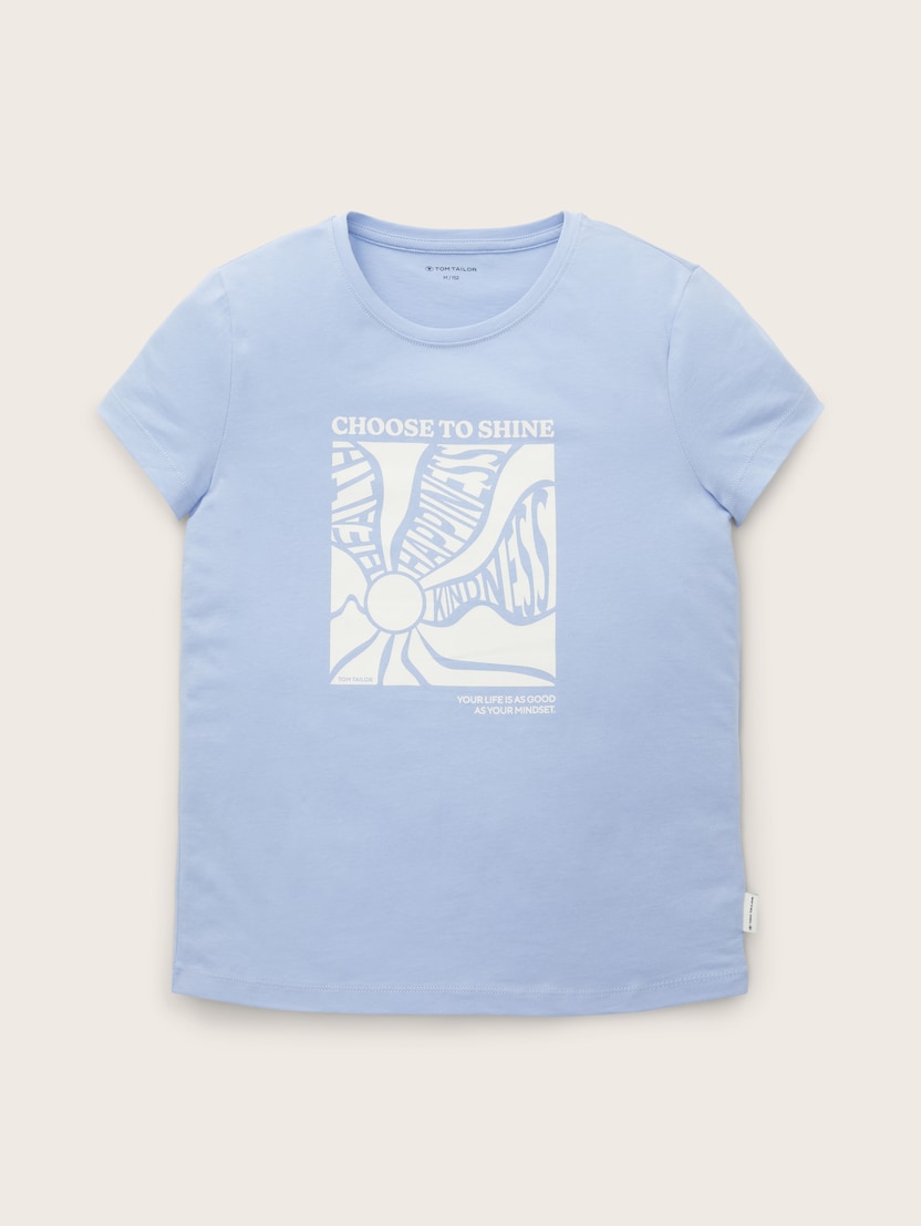 Majica s potiskom - Modra_8699132