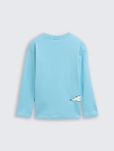 Tricou cu imprimeu - Albastru_8762049