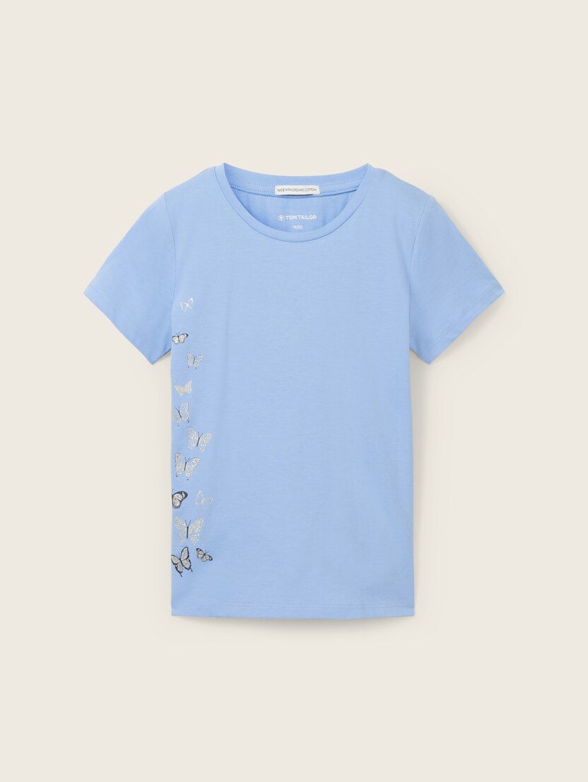 Majica s potiskom - Modra-1040766-11530