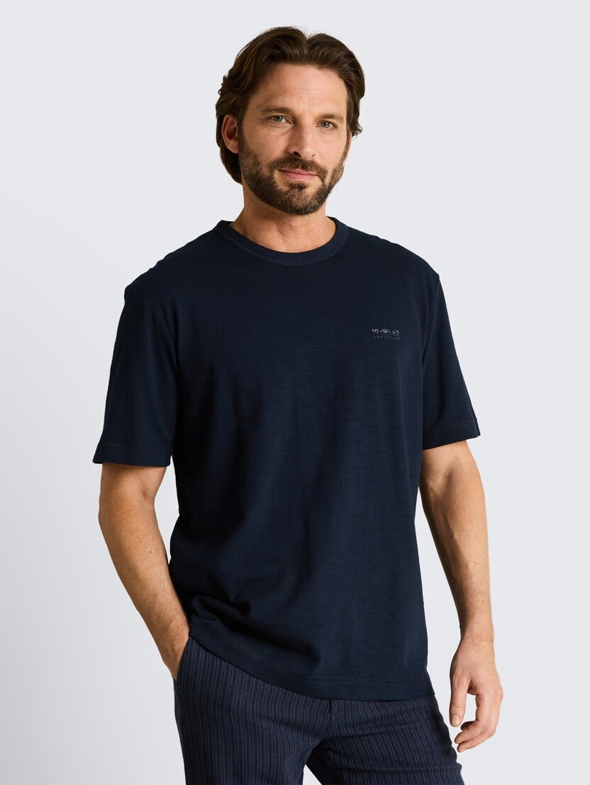 Tricou cu imprimeu - Albastru_9164963