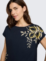 Tricou cu imprimeu - Albastru_9827270