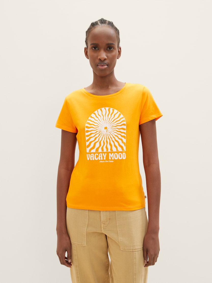 Majica s potiskom - Oranžna_3960451