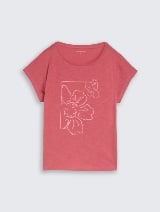 Tricou cu imprimeu - Roşu_8580192