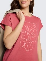 Tricou cu imprimeu - Roşu_8580192