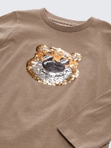 Majica sa printom - Smeđa_7017345