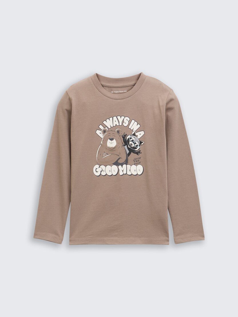 Majica sa printom - Smeđa-1047497-35808-15