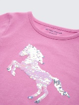 Tricou cu imprimeu - Roz_1343086