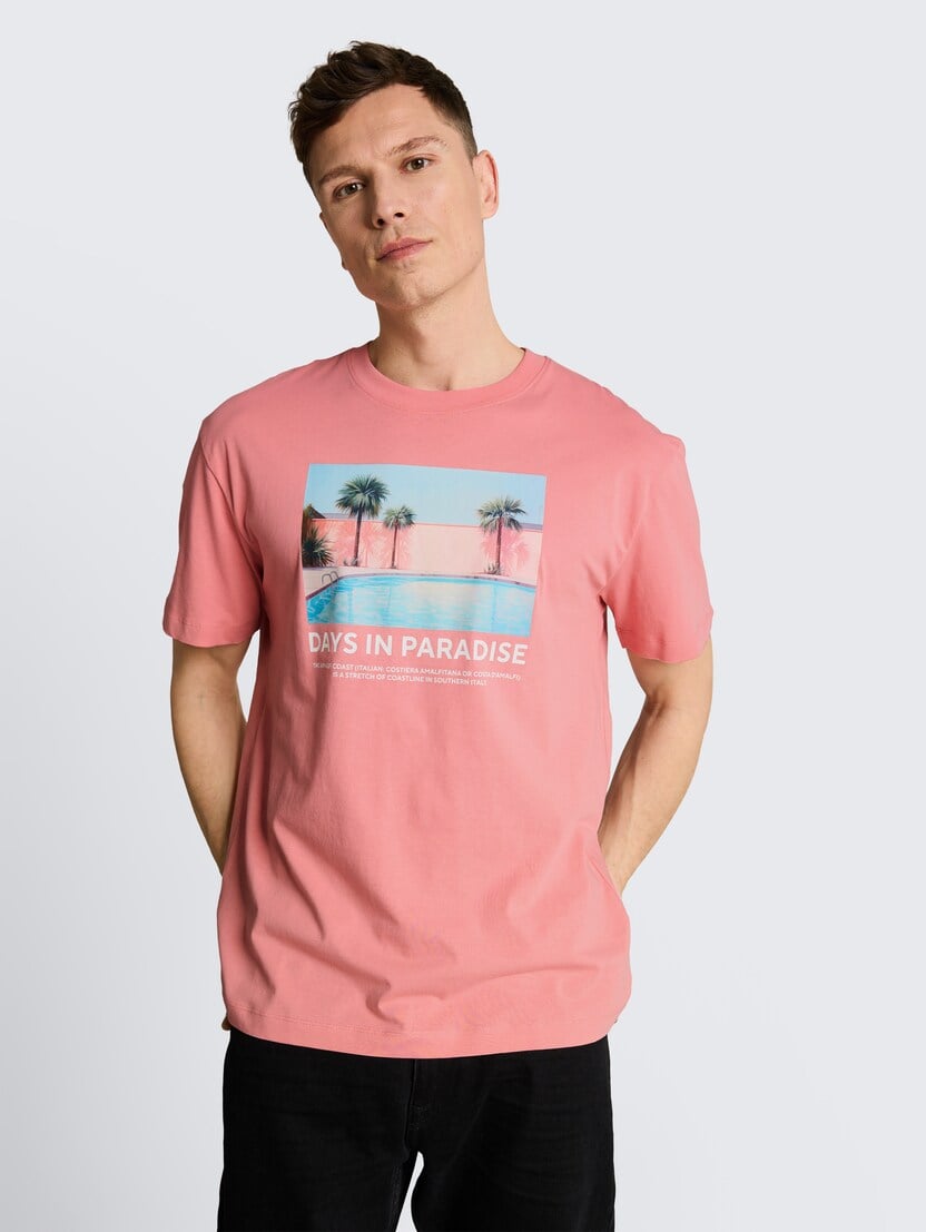 Tricou cu imprimeu - Roz_5537603