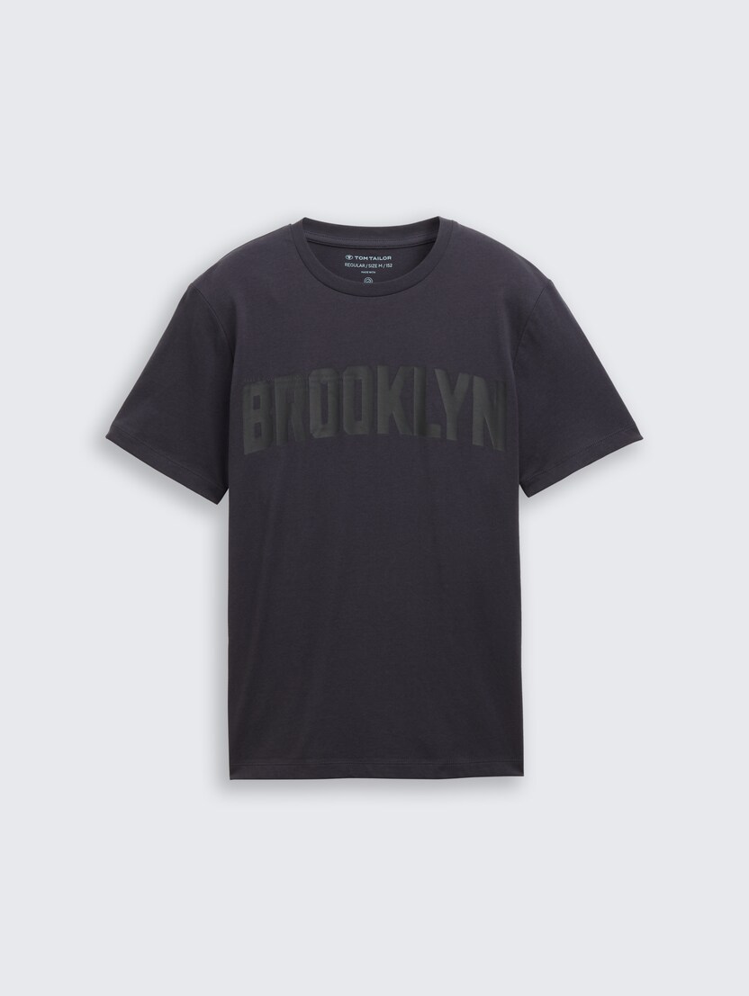 Tricou cu imprimeu - Gri-1047281-29476-16