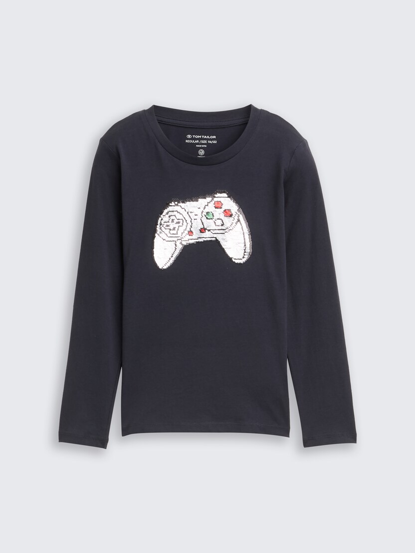 Majica s printom - Siva