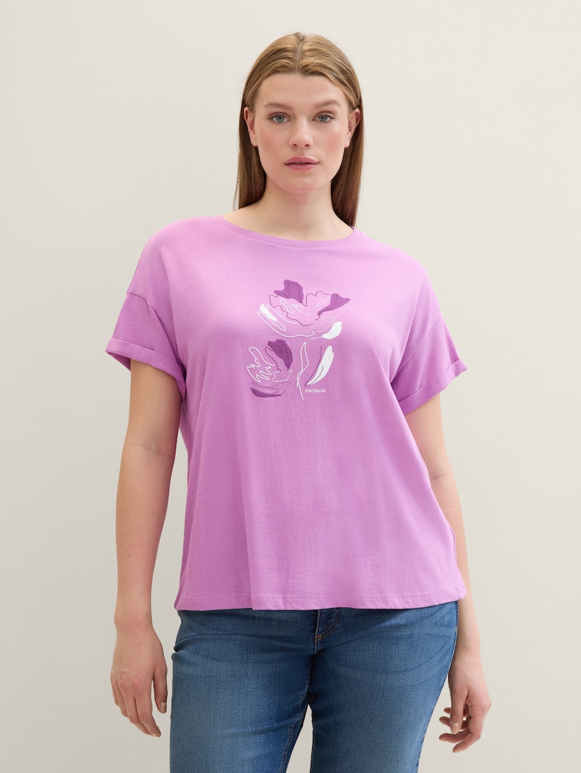 Majica s potiskom - Vijolična