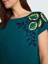 Tricou cu imprimeu - Verde_1277631