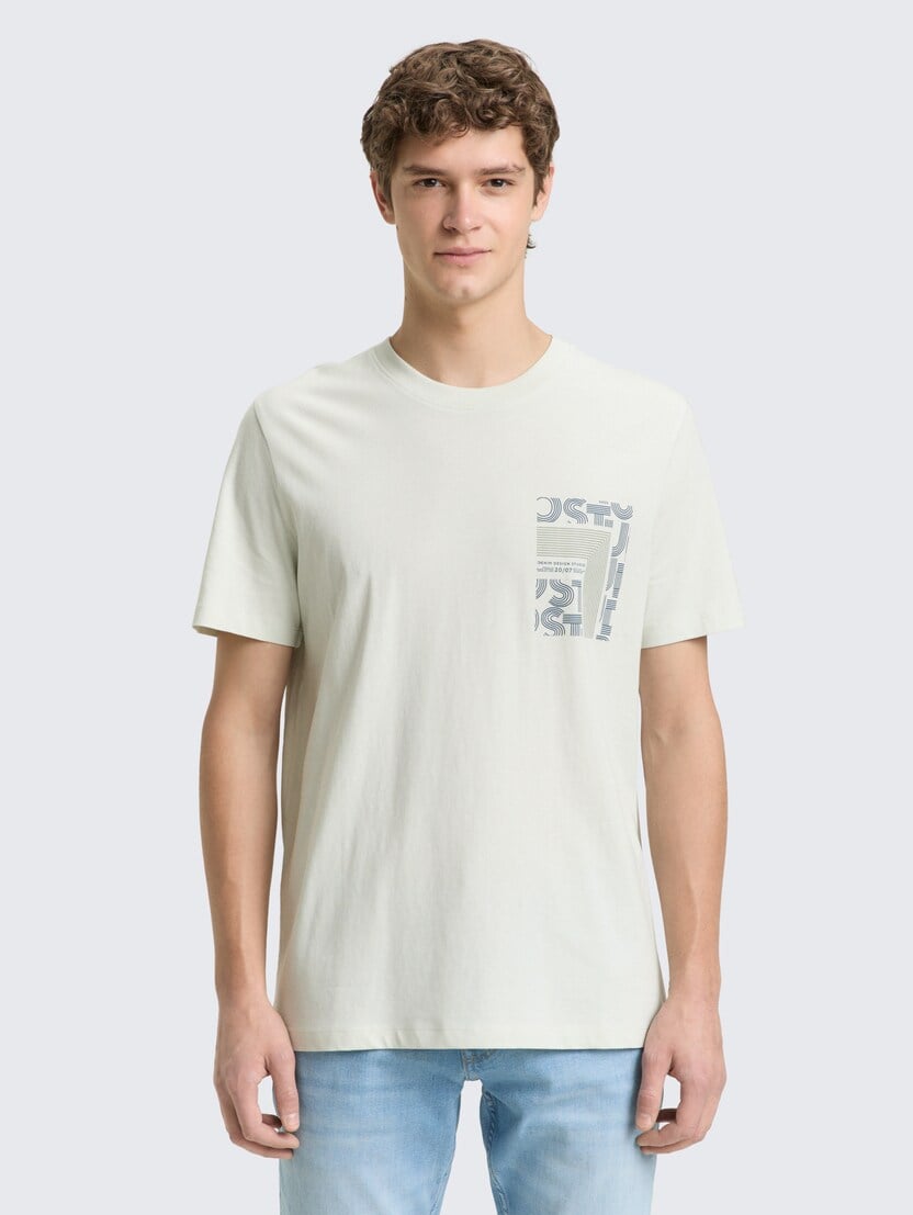 Tricou cu imprimeu - Verde_2192205
