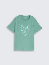 Tricou cu imprimeu - Verde_2501546