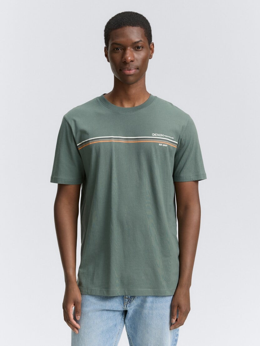 Tricou cu imprimeu - Verde_4350301