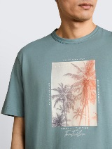 Tricou cu imprimeu - Verde_4683662