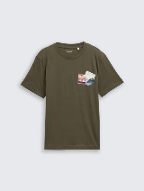 Tricou cu imprimeu - Verde_5103040