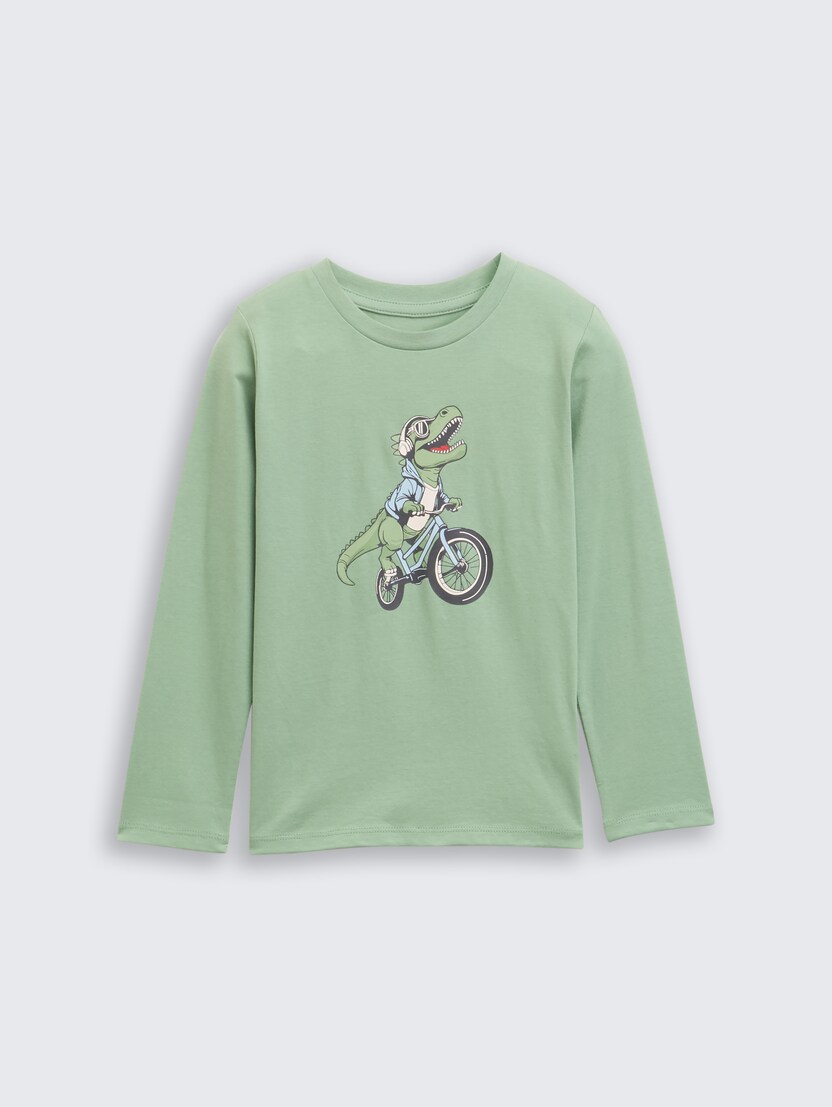 Majica s printom - Zelena-1047474-19764-14