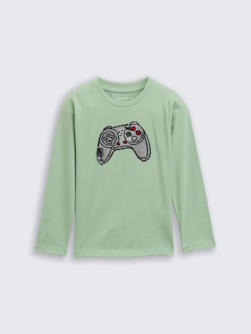 Majica s printom - Zelena-1047482-19764-14