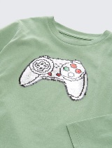 Majica s printom - Zelena_5778978