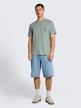 Tricou cu imprimeu - Verde_6835841