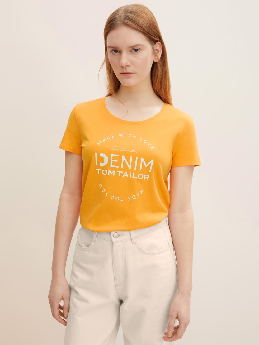 Majica s printom - Oranžna
