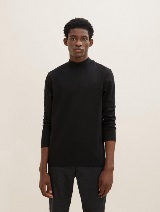 Majica s dolčevita ovratnikom - Crna_4743245