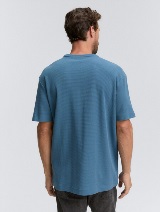 Strukturirana majica - Plava_2817665