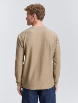 Strukturirana majica - Smeđa_7787230